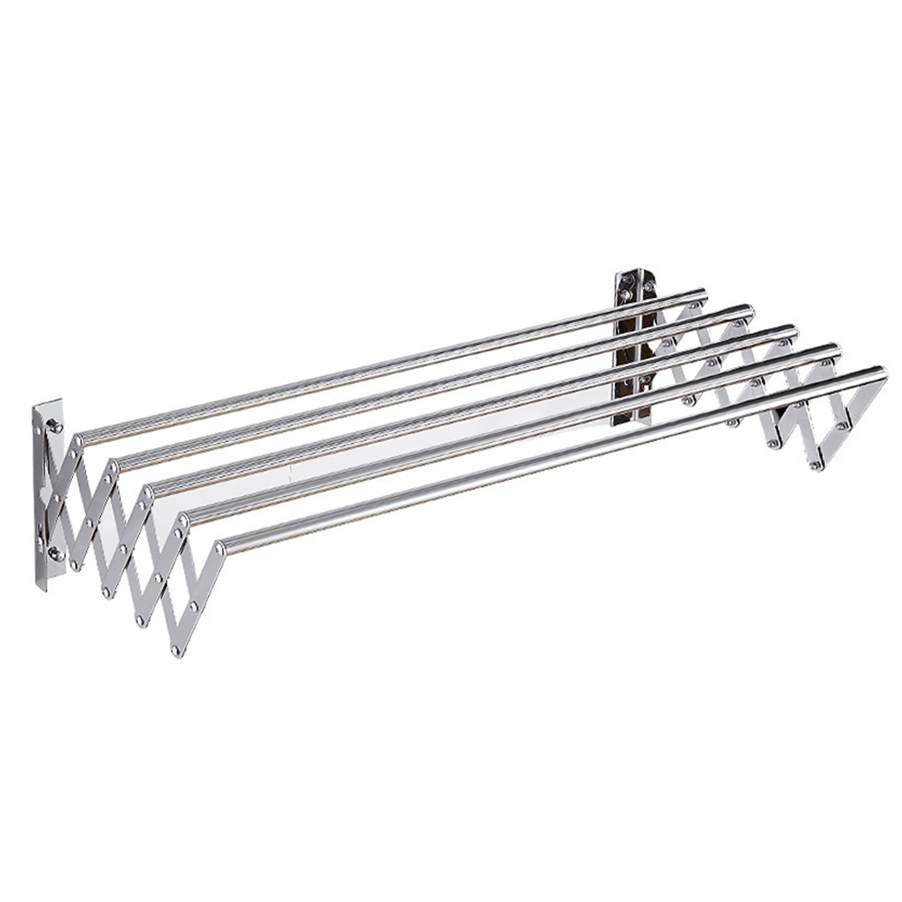 

Adjustable Clothes Rack Indoor Outdoor Stainless Steel Hangers For Clothes Space Saving Collapsible Cloth Drying Rack Organizer