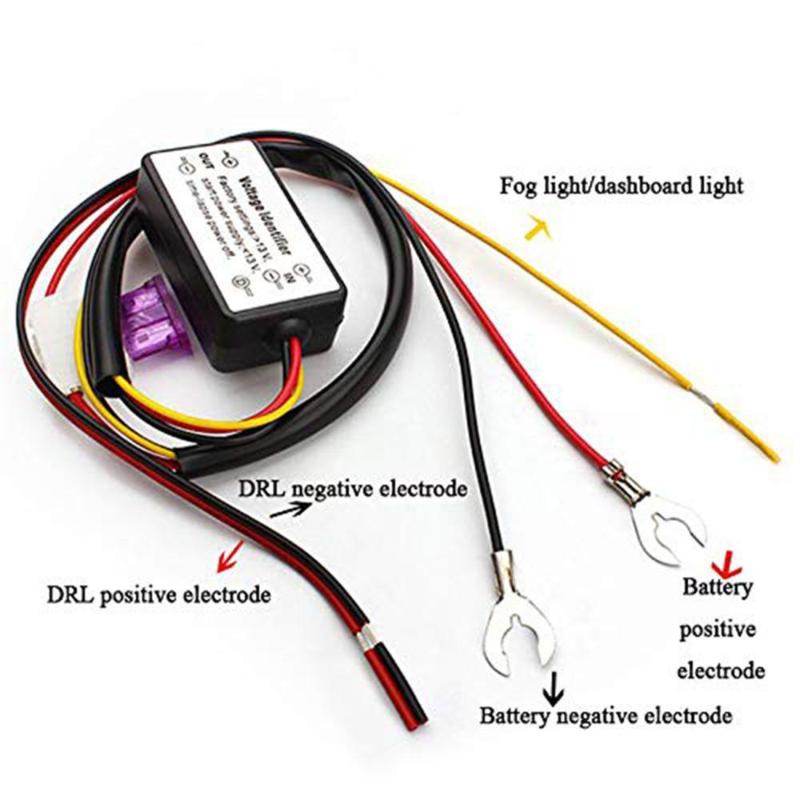 

1pcs Harness controller LED Car Daytime Running Light Controller Relay Harness Dimmer On / Off 12-18V Fog Light