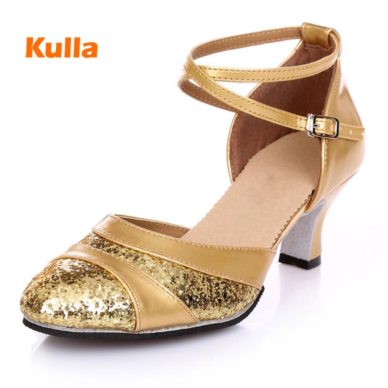 Women Girl lady/'s Ballroom Tango Latin Dance Dancing Shoes heeled Salsa 806