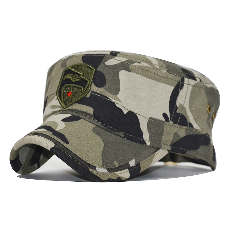pesca caccia unisex berretto all/'aperto tesa larga cappello benna militare