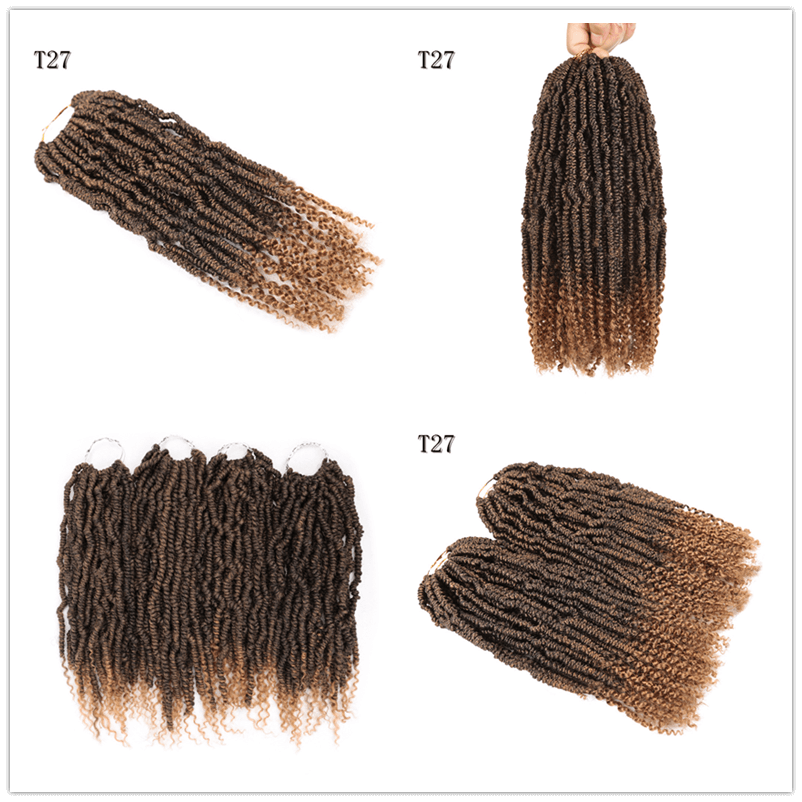 

Dhgate Wholesale Crochet Passion Twist short Hair for Passion Twist Crochet Hair Extensions Synthetic Hair Weave 14inch Bulk Curly 2021, #4