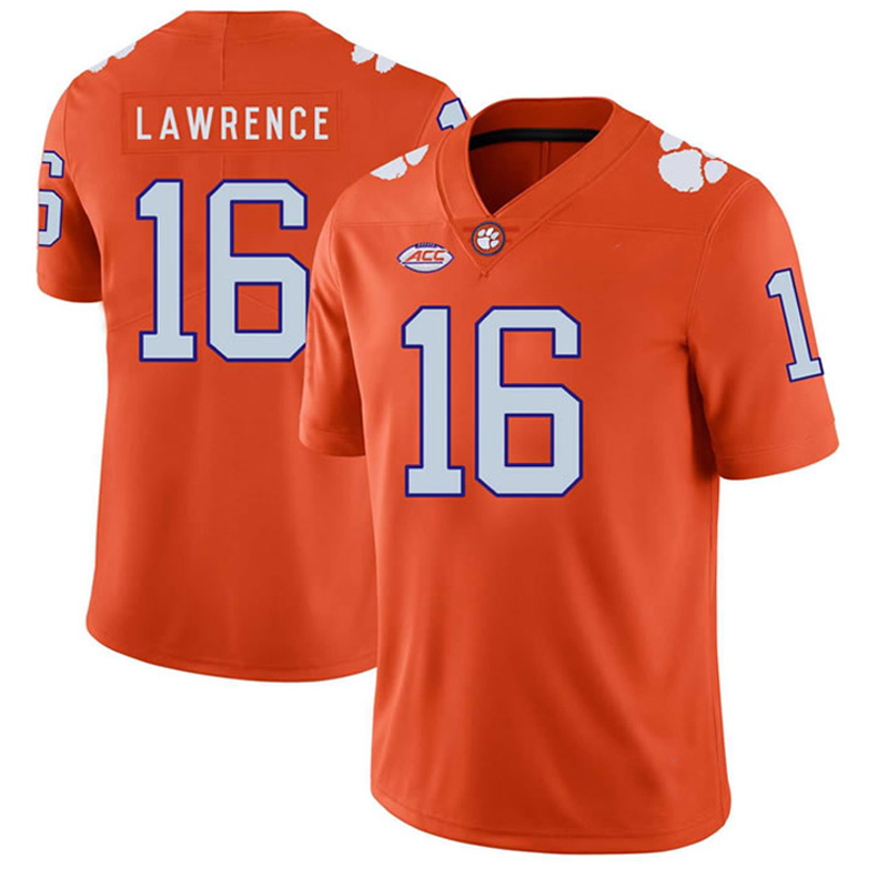 

10 NCAA 16 Trevor Lawrence Jersey American College Football Wear, Army green