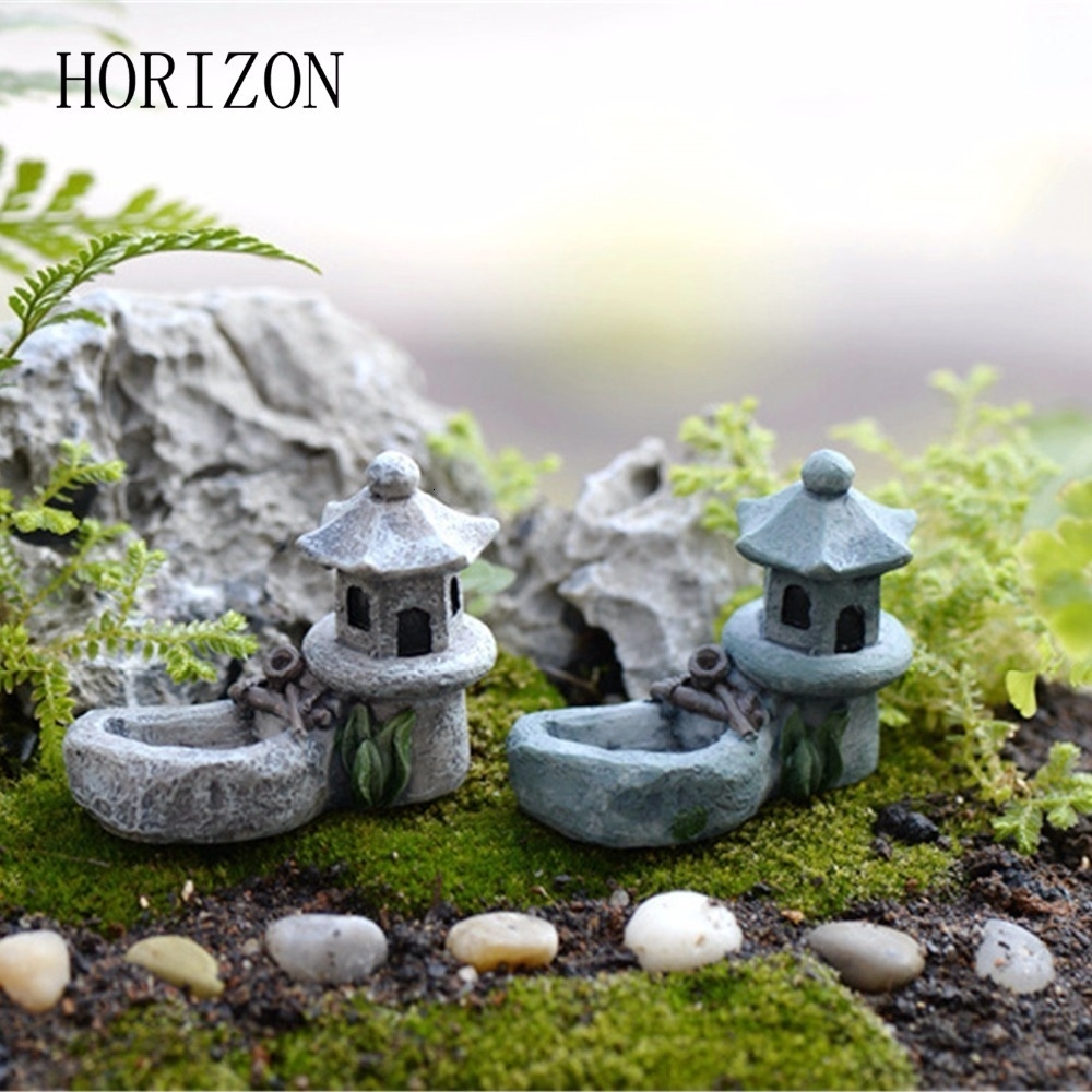 Christmas Tree Micro Landscape Miniature Craft Fairy Gardens Accessories Micro Landscape for Garden Or Room Decoration
