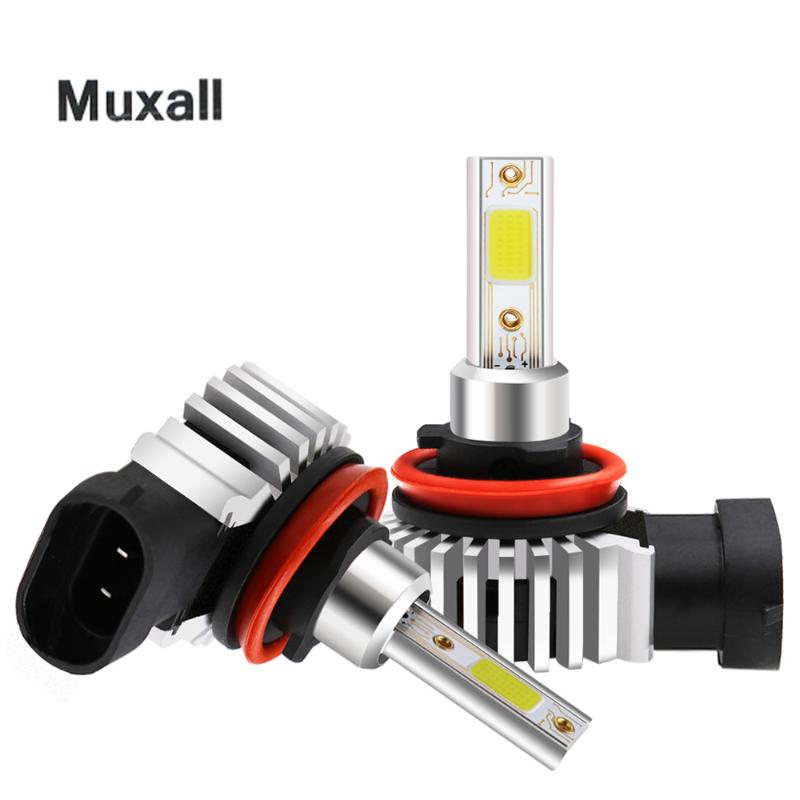 

Muxall Car Headlight Bulb LED H7 H1 H3 H4 H11 H8 H27 880 Auto Turbo Super Mini Lamp Refit 3000K 6000K 8000K HB4 HB3 9005 9006
