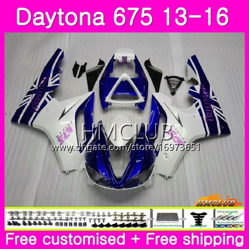 Kaufen Sie Im Grosshandel Triumph 675 Blaue Weisse Verkleidung 2020