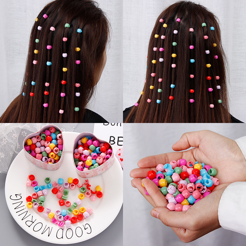 

Trendy Women Girls Colorful Small Hair Ornament Clips Headband Hairpins Sweet Hair Styles Ponytail Holder Accessories Set, 10pcs random color