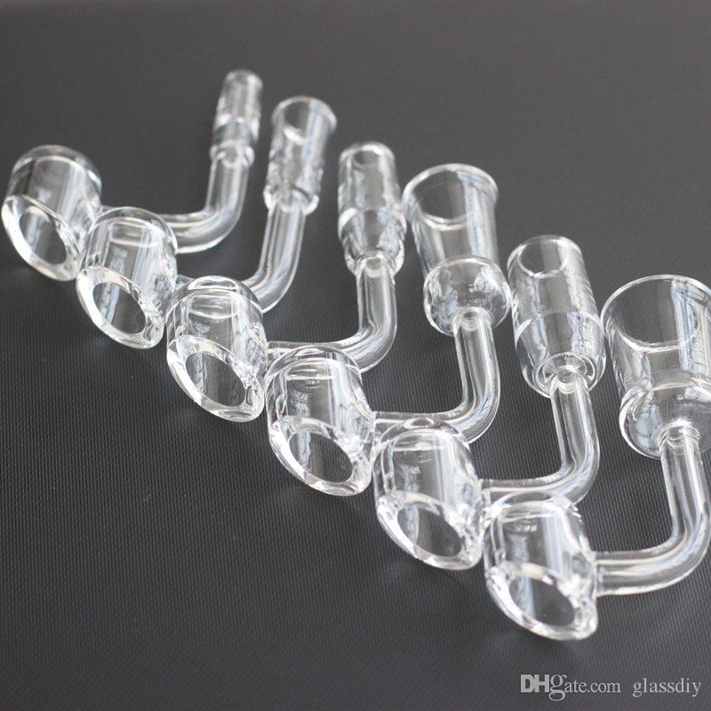 

NEW Smoking Accessories 4mm Thick Quartz Banger 10mm 14mm 18mm Male Female joint Pure Quartz Frosted Joint Quave Club Dab Rig Glass Bong