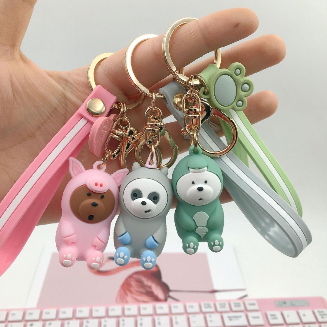 three cute dolls