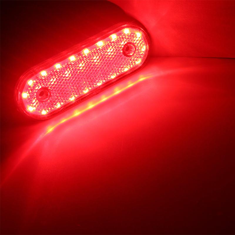 

10pcs Amber Markerings Light Truck Side Marker Lamp 20LED 24V Truck Lamp Pickup Side Marker Lights For New, As pic