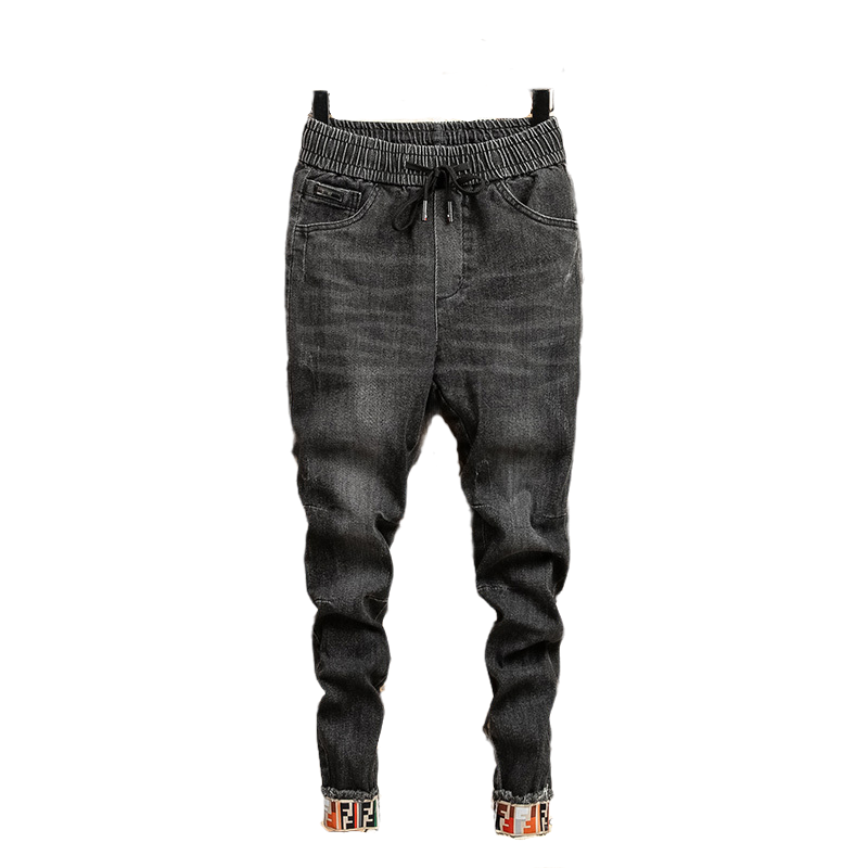 

Whisnos Store Men Harem Pants Japanese Casual Cotton Linen Trouser Man Jogger Pants Chinese Baggy, Black