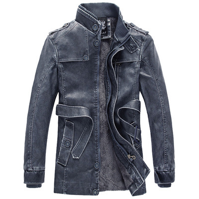 

2019 motorcycle leather jacket men men's leather jackets jaqueta de couro masculina mens coats, Khaki