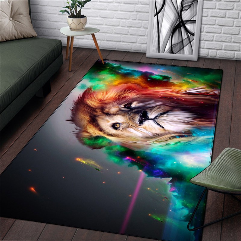 

Animal Square carpet Lion Carpet Bedroom Home Rug Fashion bathroom Christmas Gift RUG Kitchen/Dining Room Drop Ship, Rugtt6036