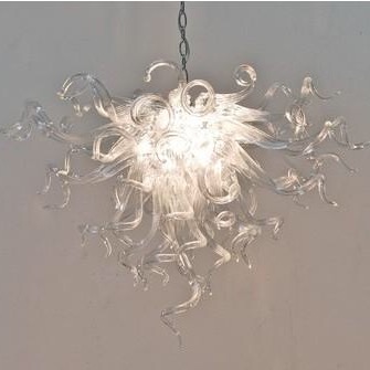 

Clear Chandeliers Lamps for Home Decoration Modern Pendant Light Trending Hand Blown Glass Crystal Chandelier