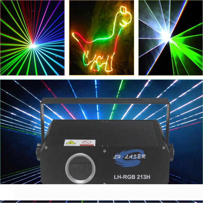 

Free Shipping ILDA+DMX512 1000mw RGB animation laser light with effects Auto and Sound Active laser stage lighting Projector