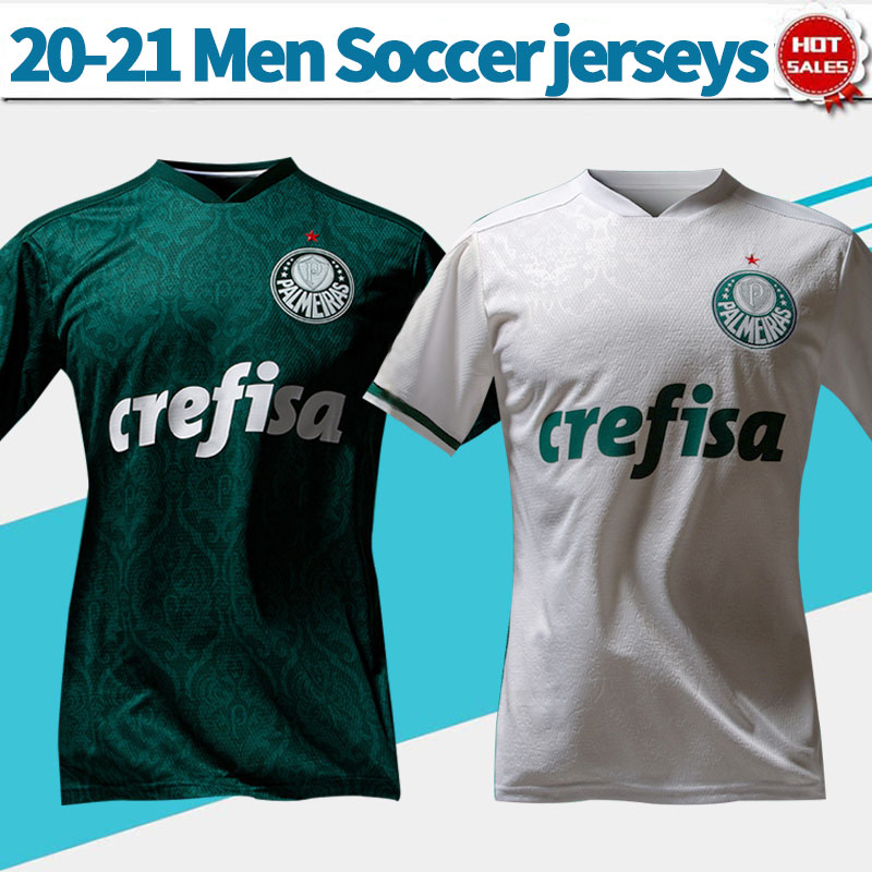 

20 21 Palmeiras Home green Soccer Jersey #9 BORJA #18 A.GUERRA Palmeiras Away white Soccer Shirt 2020 Football Uniform Customized On sales