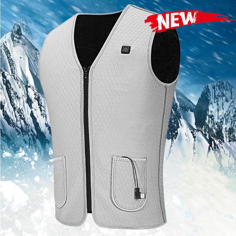 

Electric Heated Vest Heating Waistcoat USB Thermal Warm Vest Winter Sleeveless Jacket Heating For Skiing Cycling Camping, A1-02