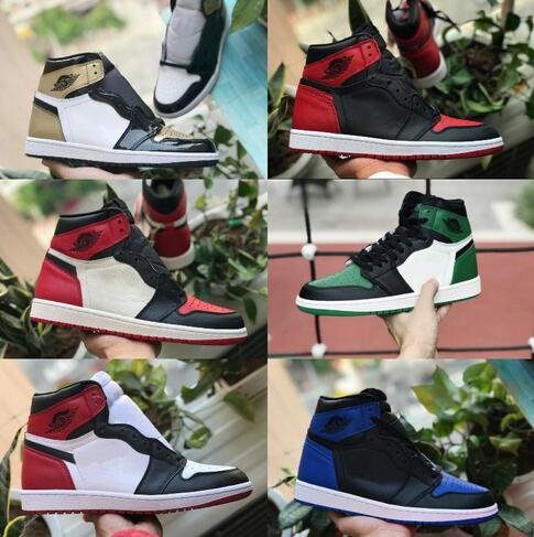 

Sales 2019 New High OG Mid Mens 1 Basketball Shoes Retroes Royal Banned Shadow Bred Red Blue White Toe Shoe Cheap Women 1s Chicago Sneakers