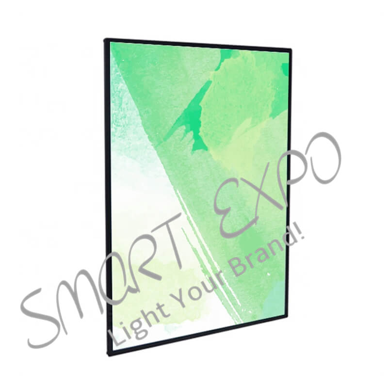 

Luxury Store Large Format Poster Display Light Box High-End Quality Ultra-Thin Frame Graphic Insert Style Wooden Case Packing (60x120cm)