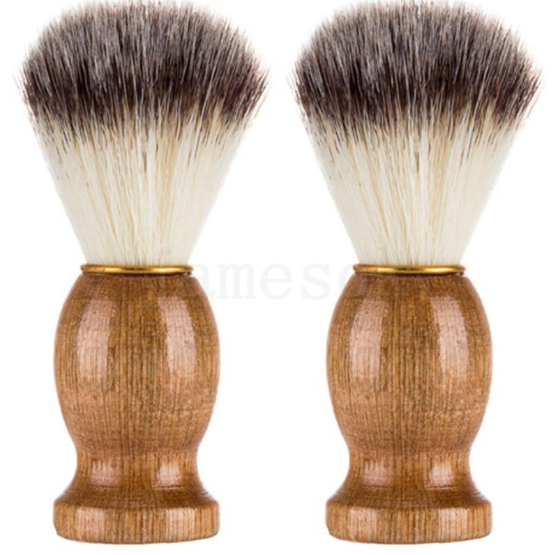 

Eco-friendly Barber Salon Shaving Brush Wooden Handle Blaireau Face Beard Cleaning Men Shaving Razor Brush Cleaning Appliance Tools DA182