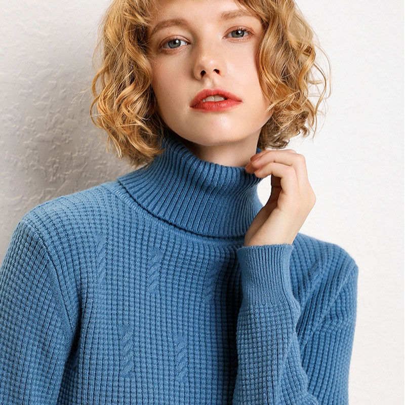 

Autumn Winter Turtleneck Sweater Women Oversized Loose Knitted Twisted Sweater Pullover New Thick Warm Black Pink Yellow, Beige