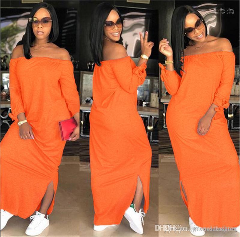 

Women Dresses Casual Ladies Panelled Loose Clothing Female Pure Color Fashion Dress Summer Designer Slash Neck, Black