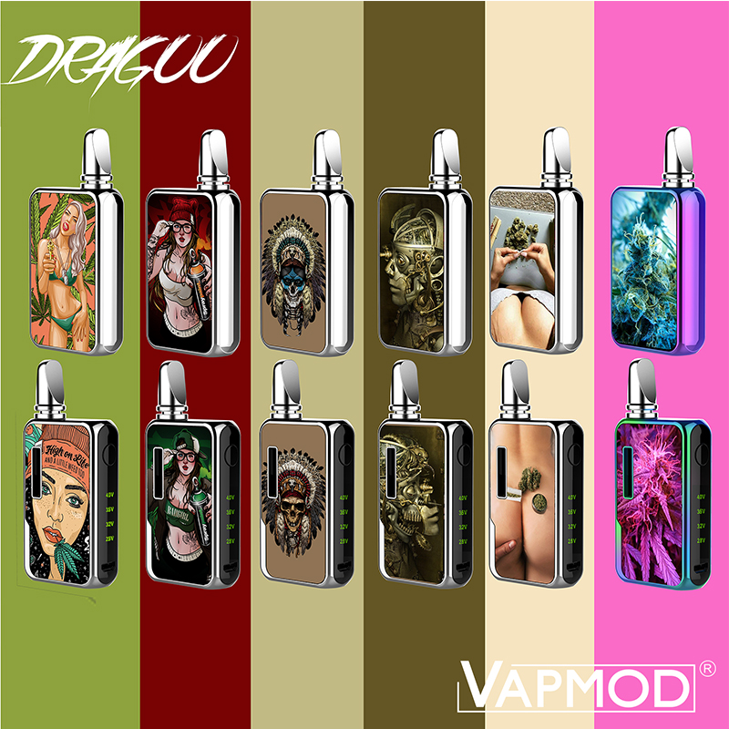 

Vapmod Dragoo Mod 650mAh 3D Express Variable Voltage Pre-heat Battery For 510 Thread Thick Oil Cartridge 100% Original