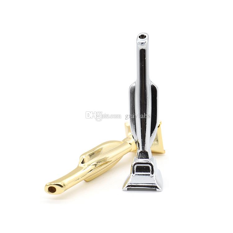 

Silver Gold Metal Pipes Trophy Shape Smoking Pipes Mill Smoke Tobacco Pipe Sniffer Snuff Tube for Glass Bongs Smoking Accessories