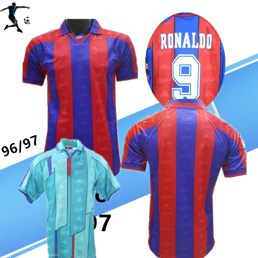 

Thai 96 97 Ronaldo Retro soccer jerseys GUARDIOLA football shirt 1996 1997 STOICHKOV jersey Classic maillot de foot, Black;yellow