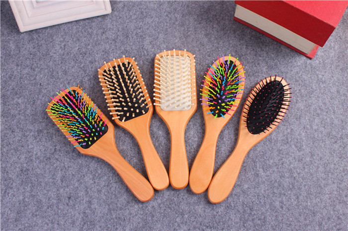 

Hair Brushes Adults Massage Comb With Airbags Combs For Wet Hair Shower Brush Wooden Hairdressing Styling Tools DHL Free