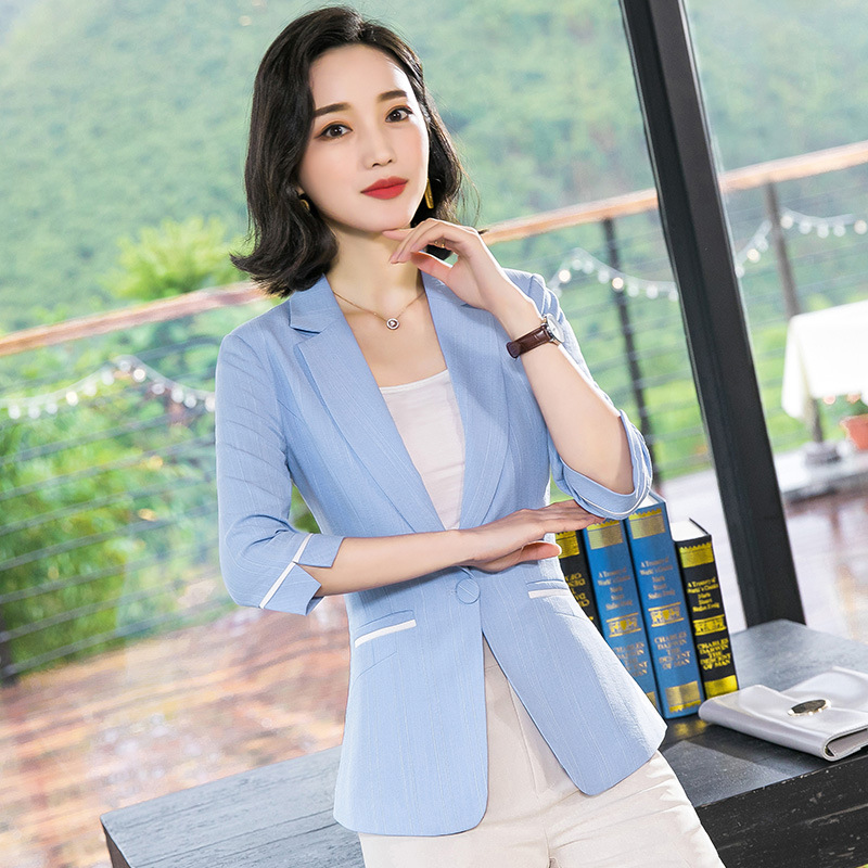 

Small suit jacket female professional temperament jacket ladies professional elegant fashion ladies pioneer suit