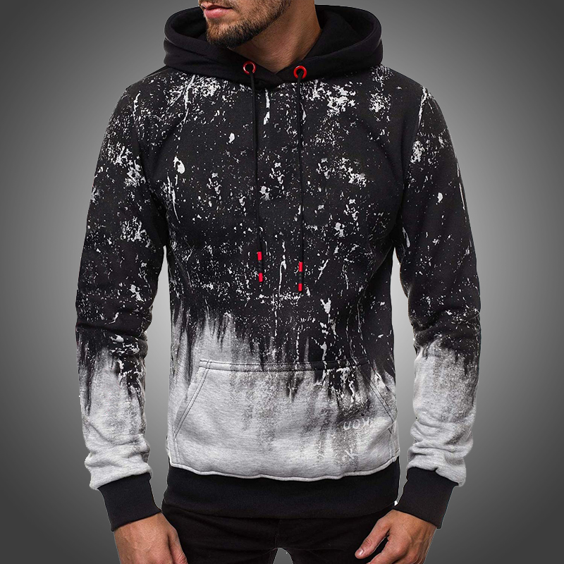 

Men Hoodies Autumn Tops Men Pullover Hoodies Gradient Sweatshirt Hood Fashion Design High Street Streetwear Long Sleeve Shirt, Kcd691 darkgrey