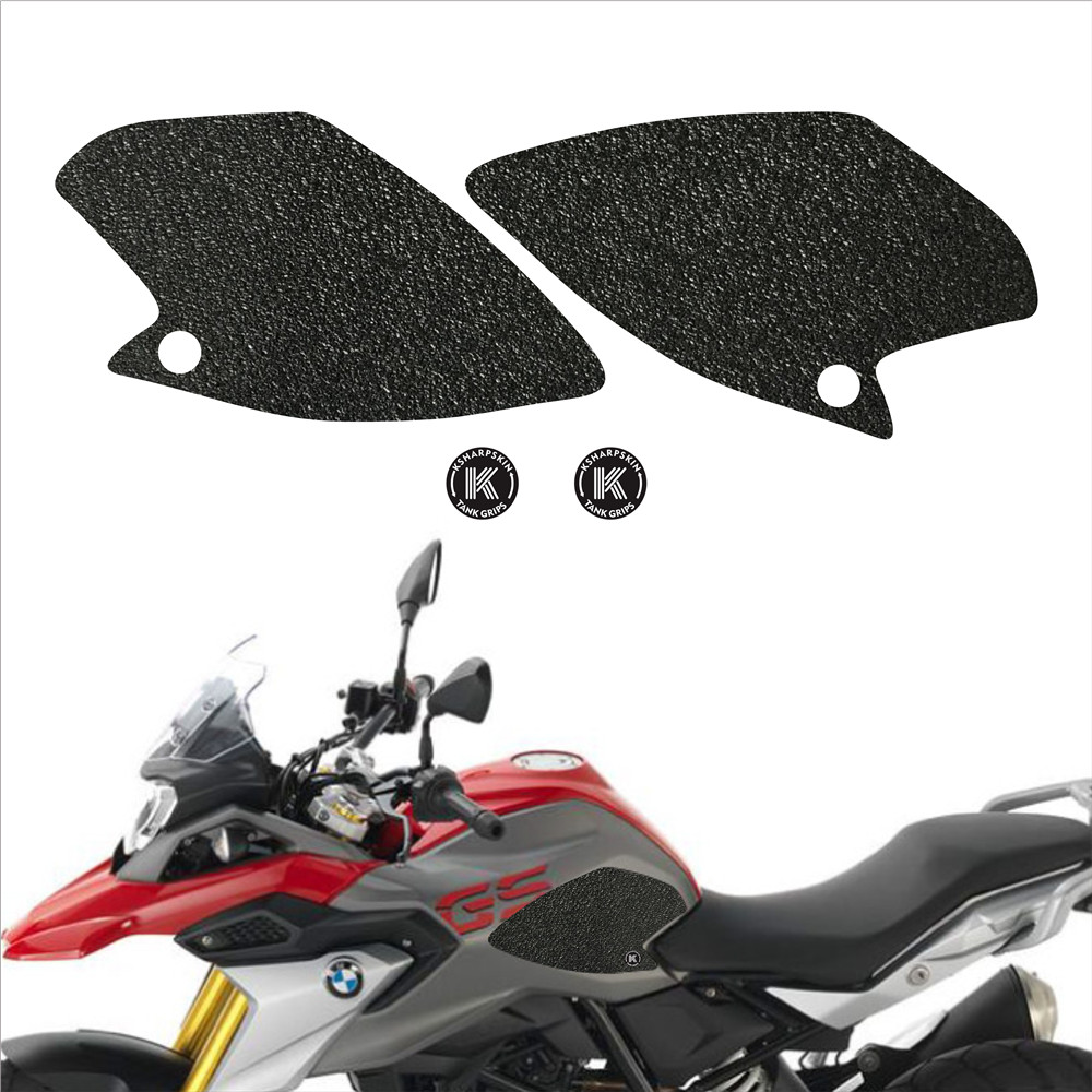 

Motorcycle fuel tank anti-skid pad stickers knee traction side frosted protective decals for BMW 17-18 G 310 GS G310GS, K-tg01-155-cle