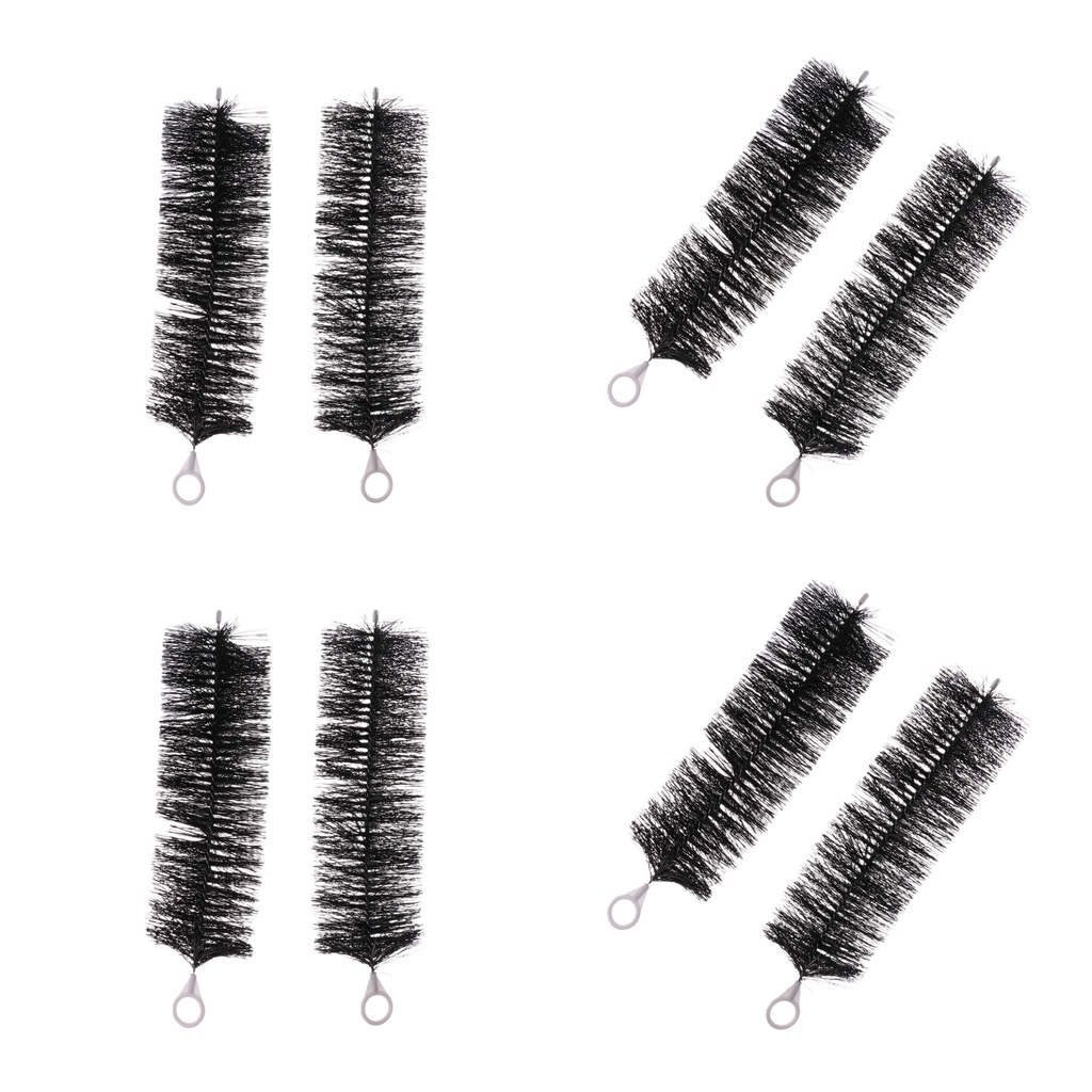 

8x professional aquarium fish tank pond plastic filter brush 40cm 30cm