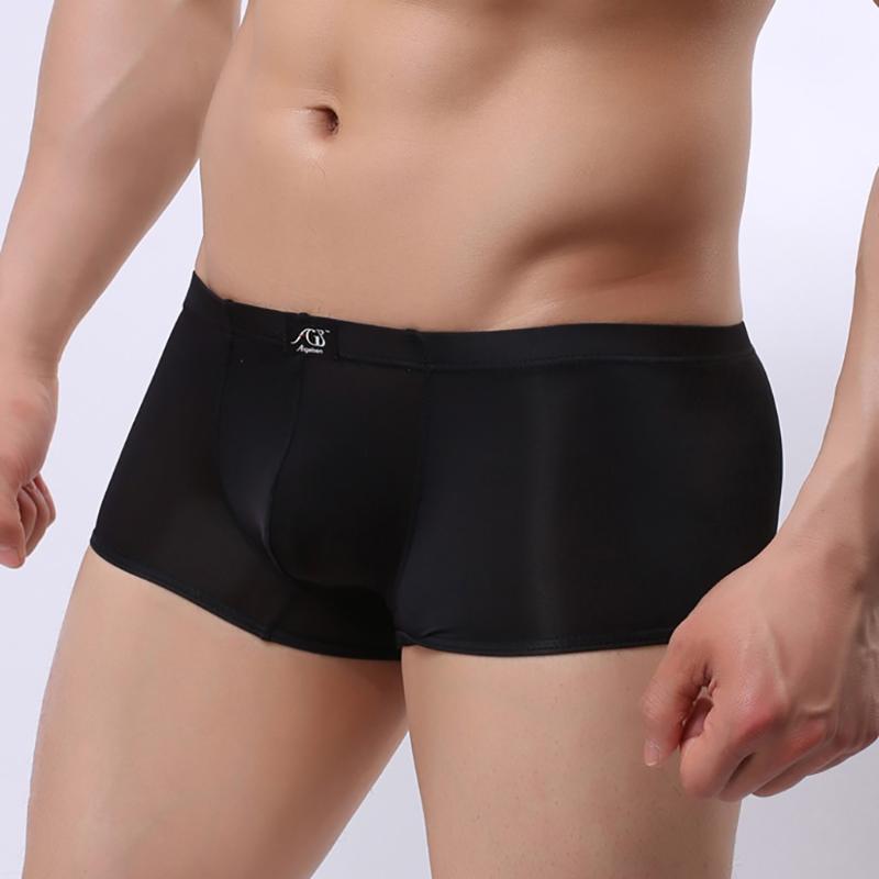 

Sold Boxer Men Underwear Men Boxer Health Breathable Soft Panties Shorts Bulge Pouch Underpants Cueca Masculina 2020 New, Black