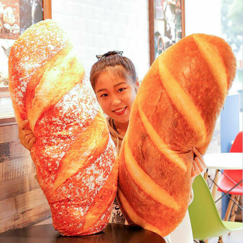 

Funny Soft Simulation French Bread Pillow Plush Toys Cushion Xmas Birthday Gift