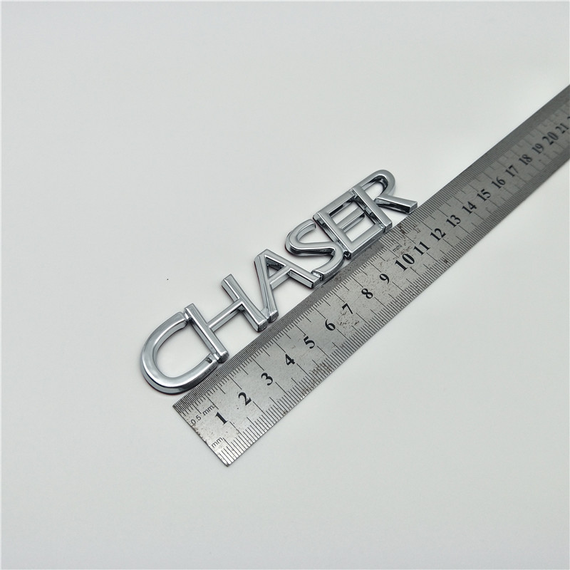 

For Toyota Chaser Rear Tail Trunk Logo Badge Letters Nameplate, Chrome silver