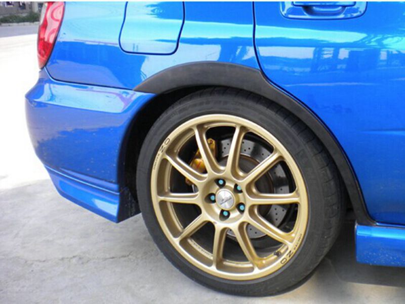 FOR Carbon Fiber 02-07 IMPREZA WRX GD S204 REAR WIDE FENDER FLARE ARCH TRIMS MOULDINGS