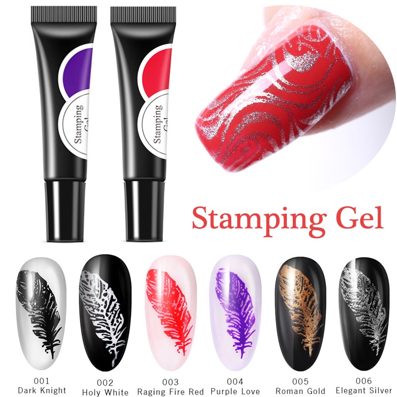 

Lacheer Nail Stamping Gel Polish Semi Permanent Led Hybrid Varnish DIY Stamping UV Gel Polish Painting UV, 002
