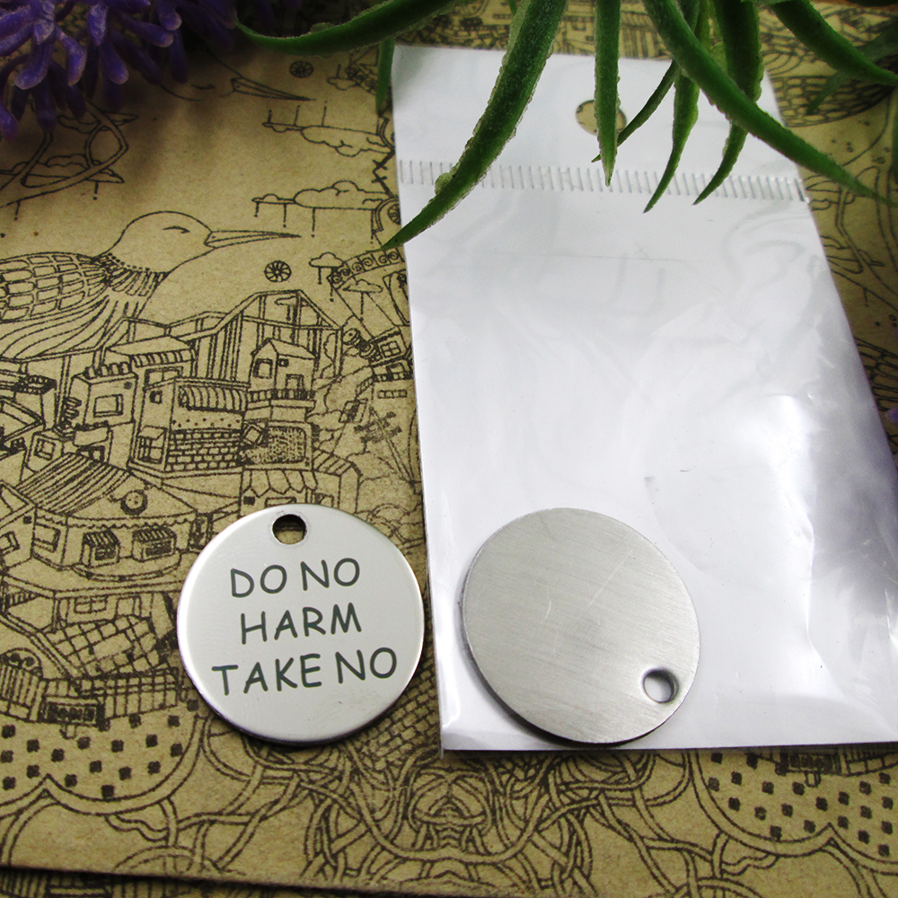 

40pcs--"DO NO HARM TAKE NO"stainless steel charms more style for choosing DIY Charms pendants for necklace