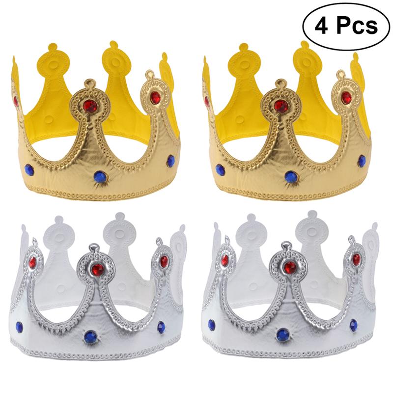 Golden King Couronnes Gold Party Enfants Les Enfants De La Couronne PVC Ballon Chapeau danniversaire Gonflable Chapeau Or