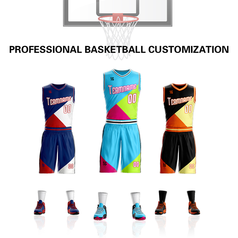 

Customized basketball suits mesh quick-drying breathable basketball training uniforms personalized design of your name number men and women, L18050271-03as pic