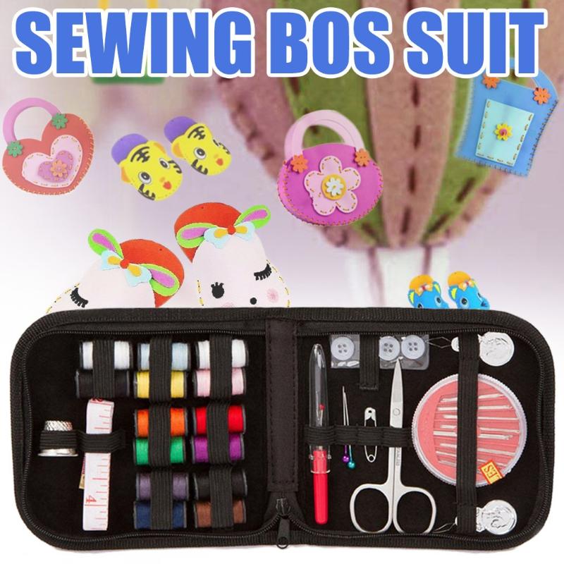 

Sewing KIT Repair Sewing Set Needles Portable Mini Mending Button Travel Sew Kits Knitting Quilting Stitching Embroidery Craft