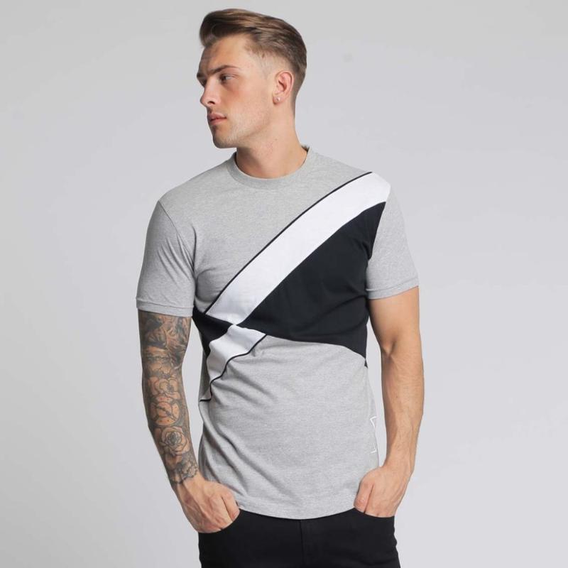 

2020 New Men Running T-shirts Quick Dry Gym Fitness Tights Sport Basketball Training Male Joggers short sleeves Top Tee Shirts, White