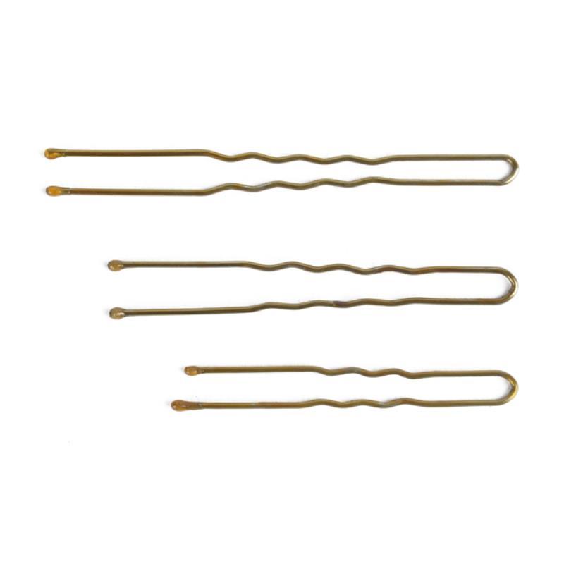 Mayitr 300pcs Gold Wavy U-shaped Hair Clip Bobby Pins S/M/L U Hair Clip Hairdressing Styling DIY Hair Braided Tools