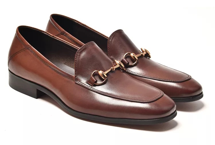 chaussures robe loisirs 12Leather hommes partie cadeau chaussures doug Slip-on célèbre marque métal boucle homme fels paresseux Mocassins Zapatos