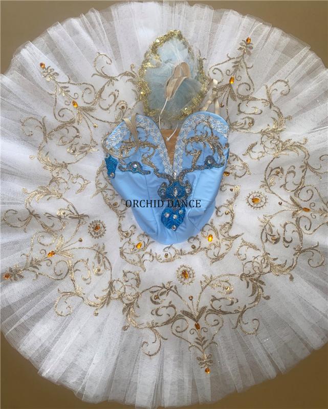 

Professional Custom Size Kids Girls Performance Competition Ballet Tutu Children, Blue