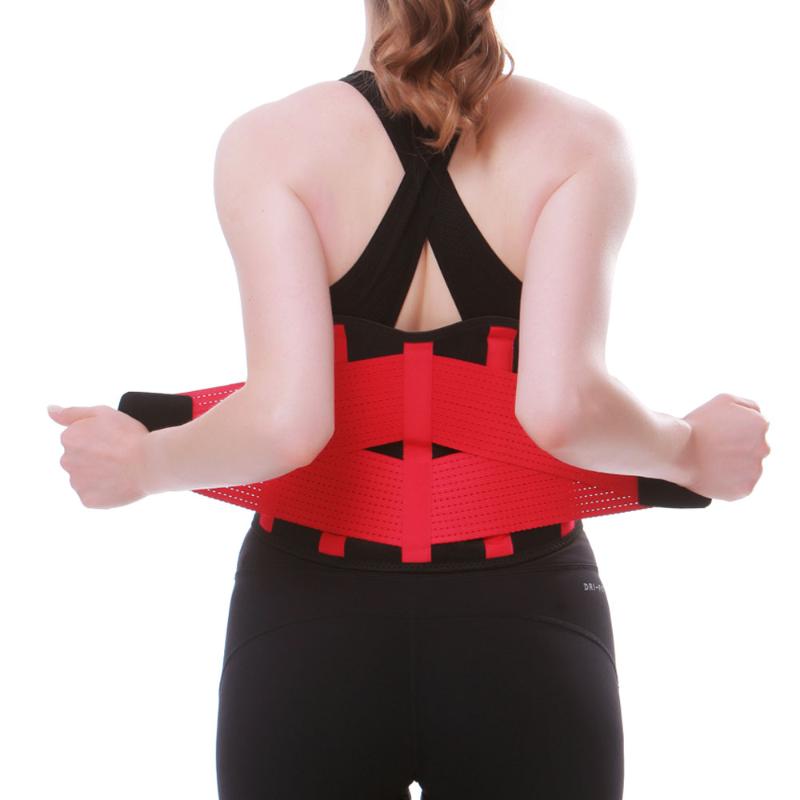 

Lumbar Support Gym Brace Fashion Breathable Mesh Protection Lower Back Waist Support Belt For Pain Relief Gym Sports Accessories, Yellow