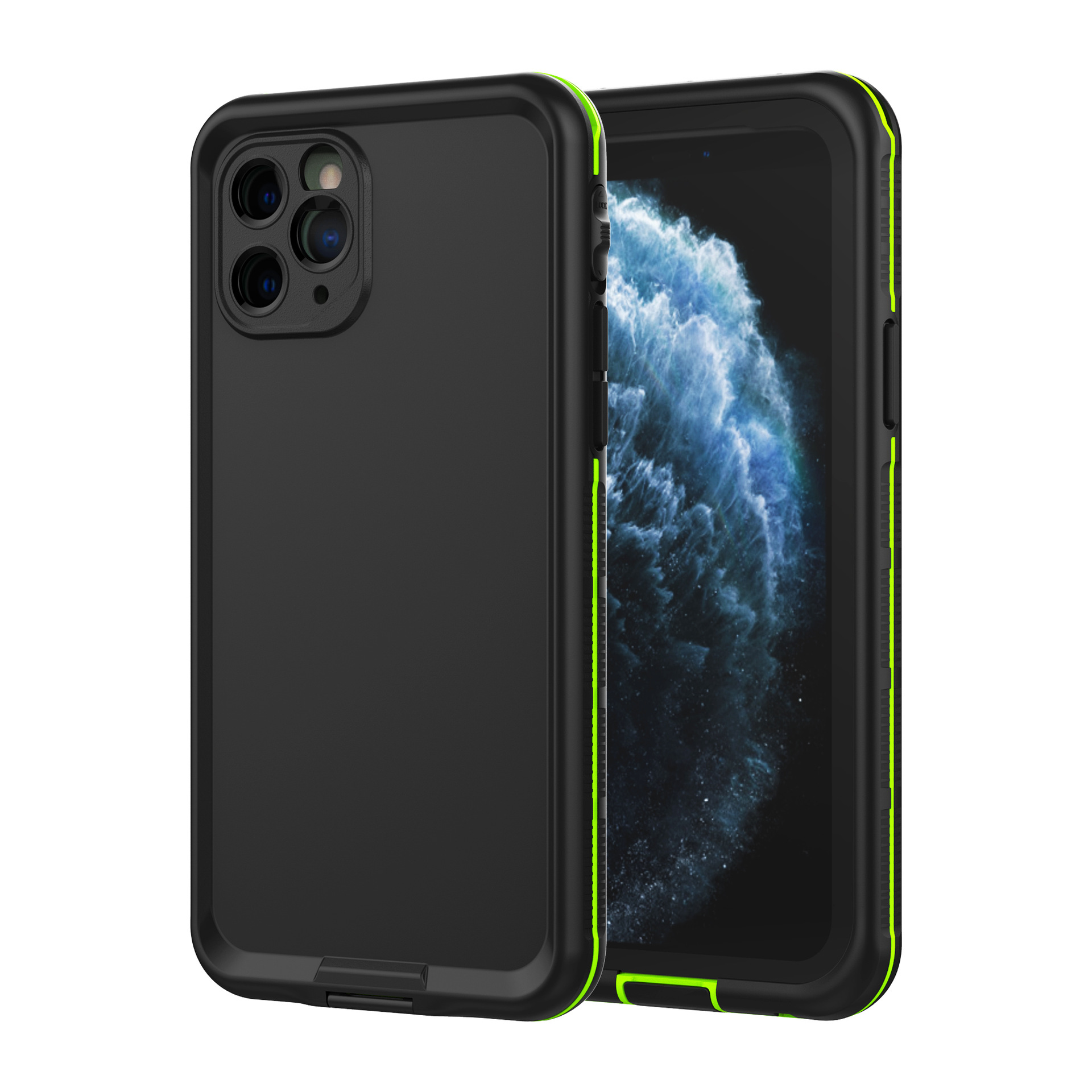 

Applicable iphone 11 pro mobile phone waterproof case Amazon hot sale DUSTPROOF SNOWPROOF DROPPROOF support wireless charging