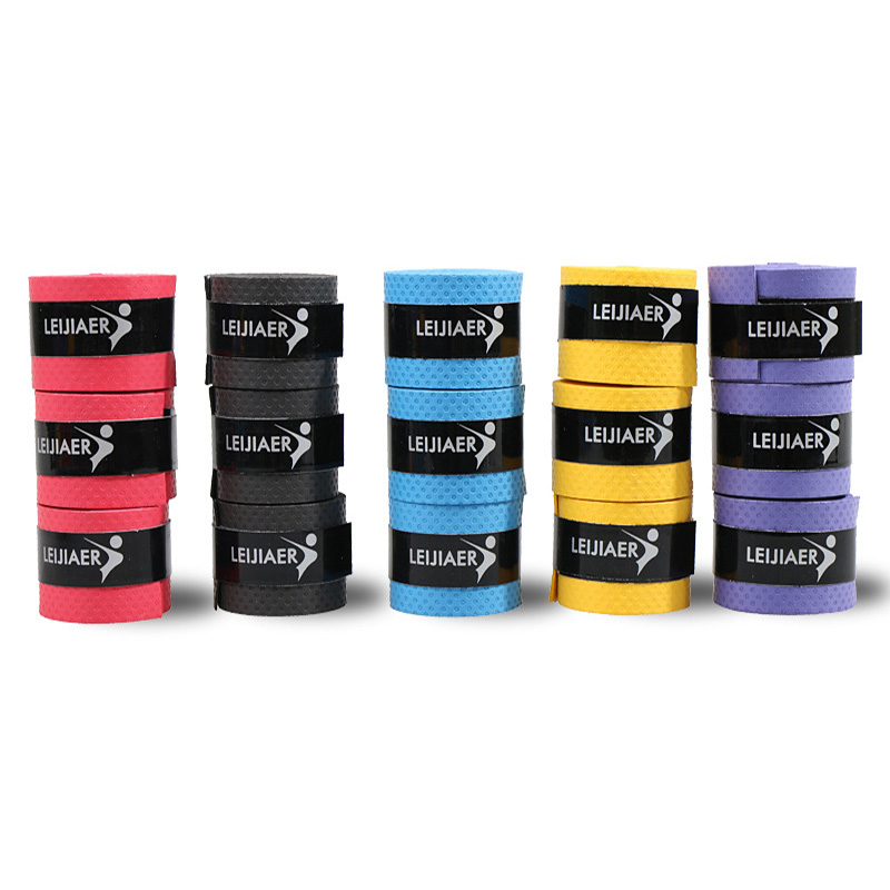 

Anti-slip Absorb Sweat Racket Tape Handle Grip Tennis Overgrips Tape Sport Over Grip Sweatband Badminton Squash Band Racket, Black