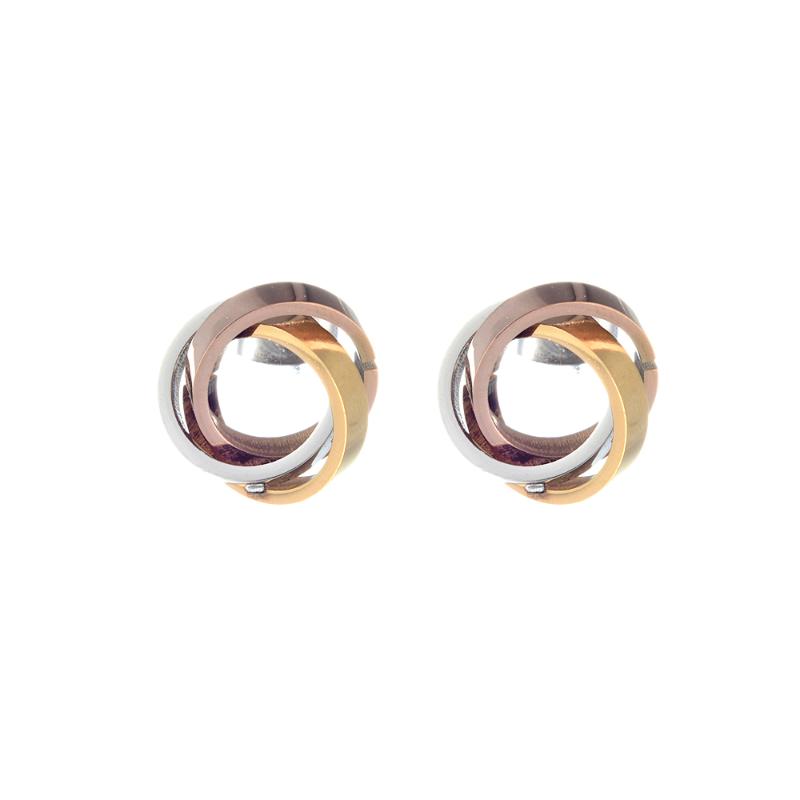 

033 Jewelry Set For Women Silver & Gold Color Round Design Necklace Stud Earrings Party Jewelry 2020, As pic